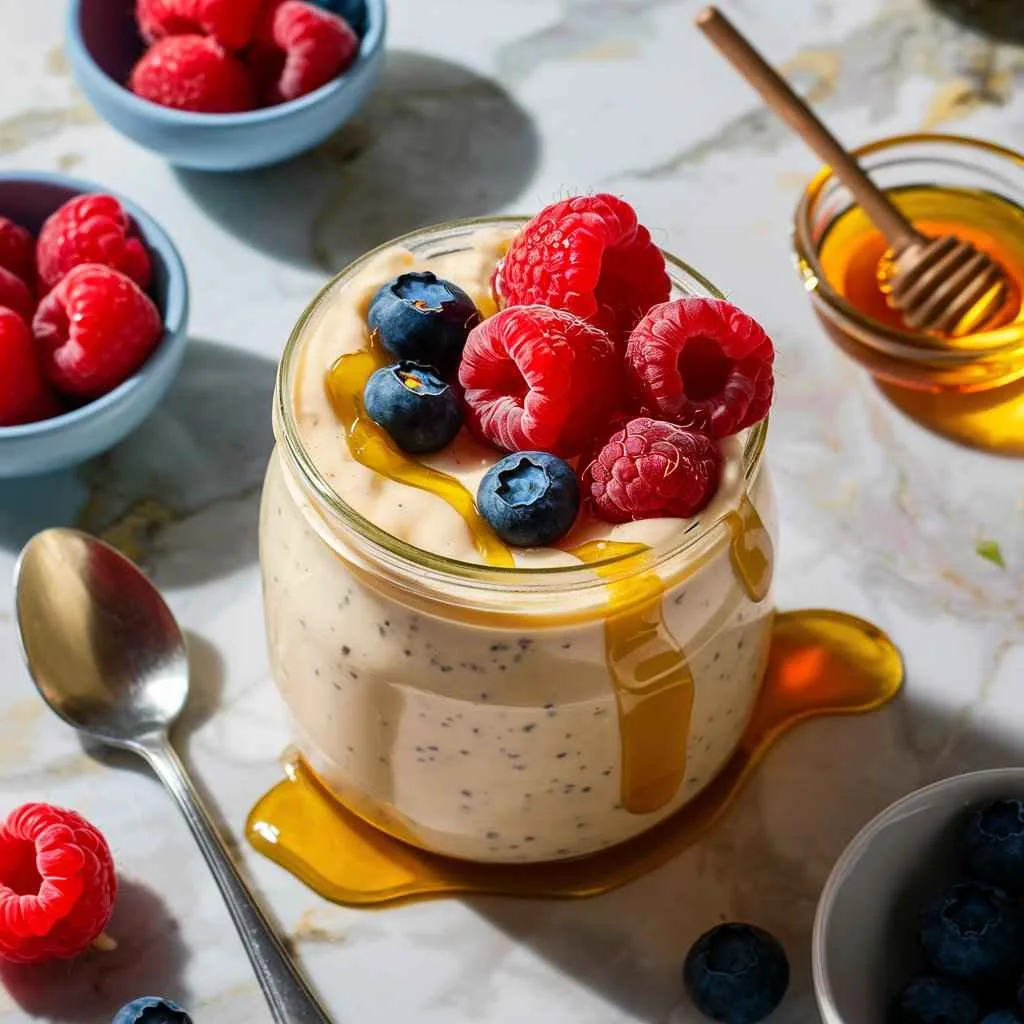 Are Protein Puddings Healthy? 5 Surprising Truths 5 Vanilla protein pudding topped with fresh raspberries and blueberries.Are protein puddings healthy?