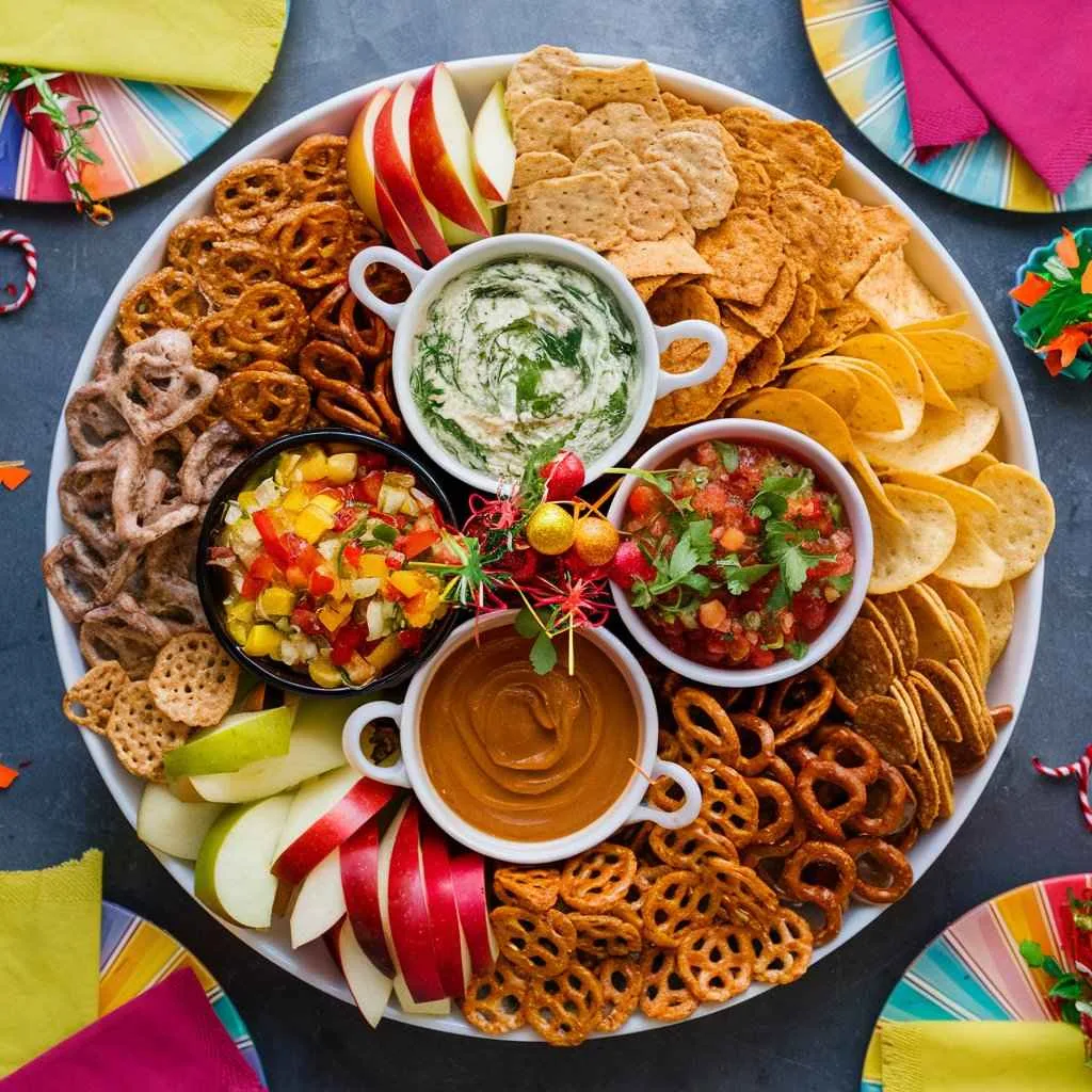 What are different kinds of dips?5 Delicious Types 6 A party platter featuring multiple dips like spinach-artichoke, salsa, and caramel dip, with assorted dippers.What are different kinds of dips?
