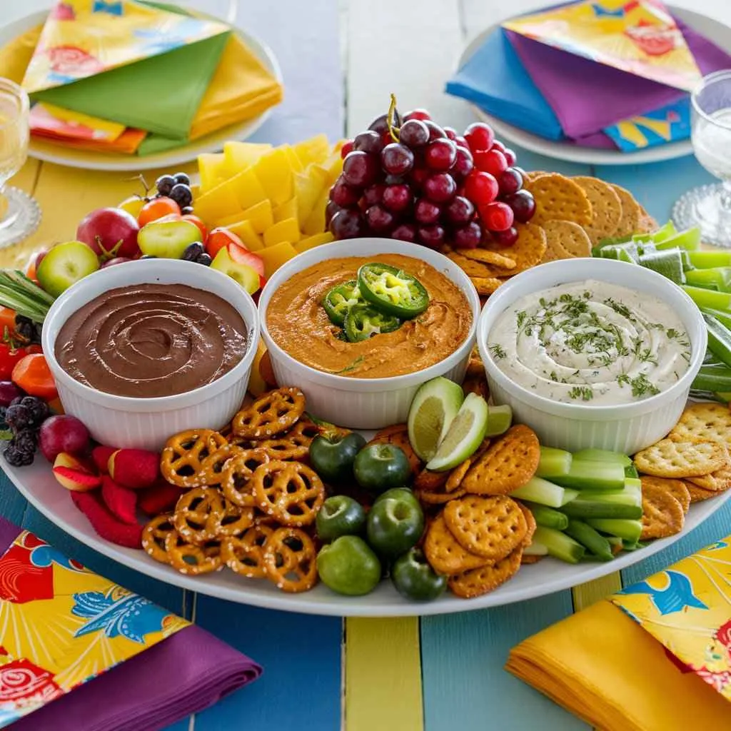 What is cream cheese dip made of? 5 Irresistible Ingredients 6 A party spread featuring multiple cream cheese dips with dippers.What is cream cheese dip made of?