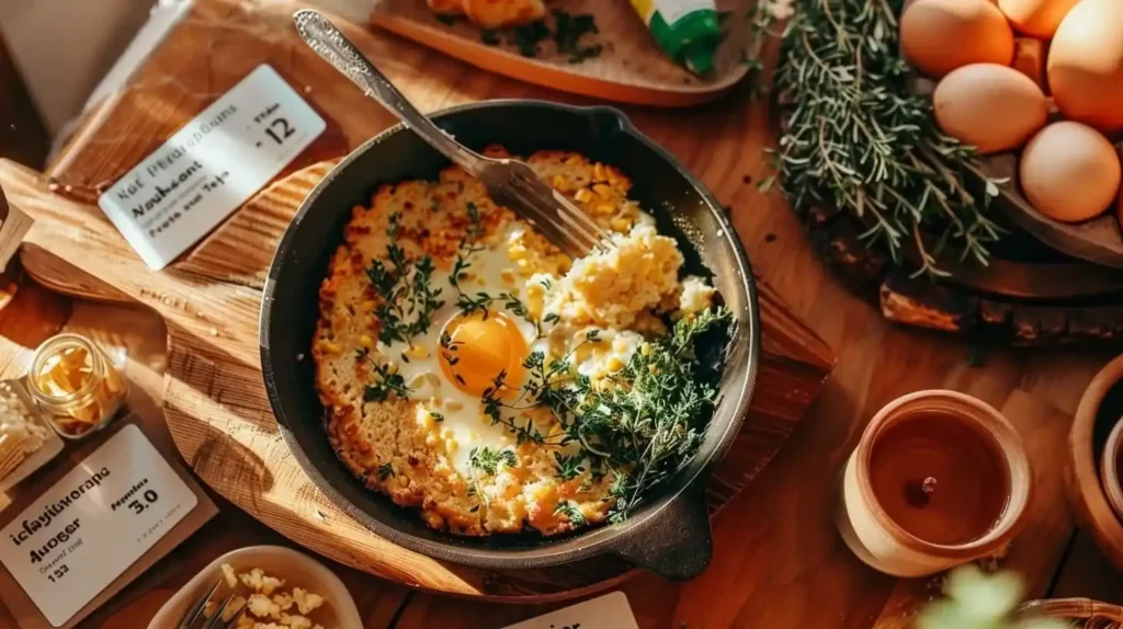 What does adding an extra egg to cornbread do? 5 Benefits 2 Educational diagram showing 5 benefits of What does adding an extra egg to cornbread do? for texture, moisture, nutrition, rise and flavor.