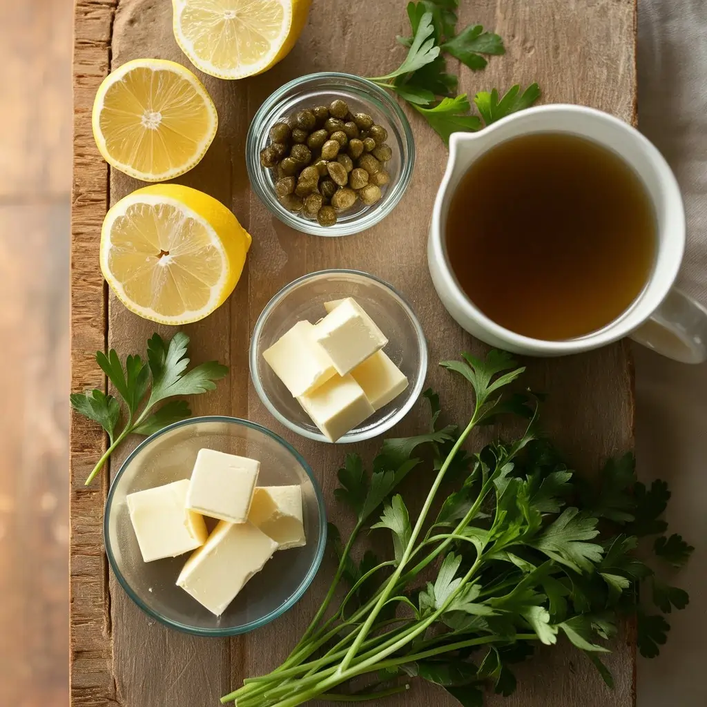 What does Piccata in Italian mean 5 Intriguing Facts 2 Fresh ingredients for Piccata sauce, including lemons, capers, butter, and chicken broth.What does Piccata in Italian mean