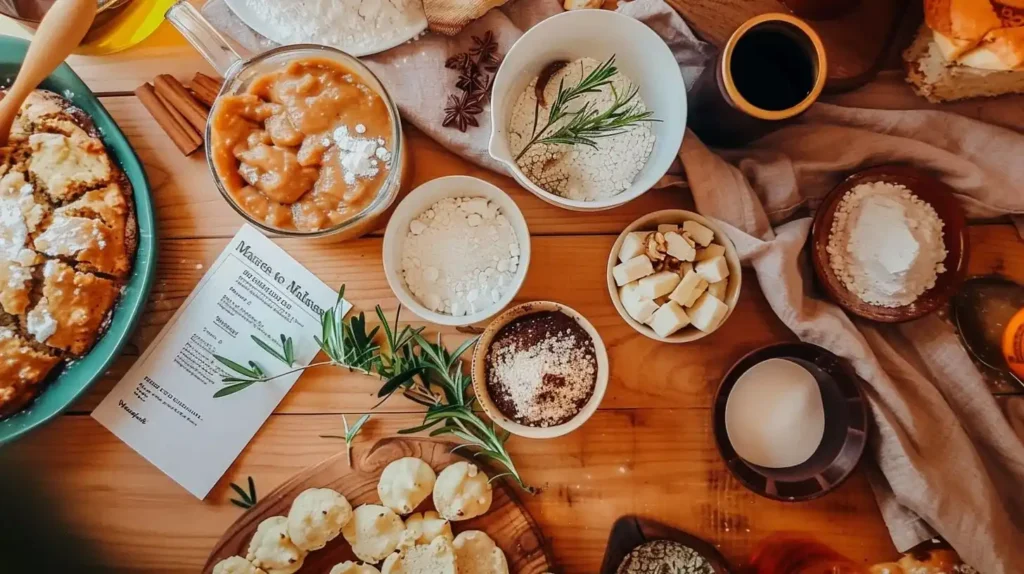 What Is A Mary Jane Cake? Discover Its Magic 2 Ingredients for making a What Is A Mary Jane Cake? including molasses, flour, spices and shortening, showing what goes into this traditional recipe