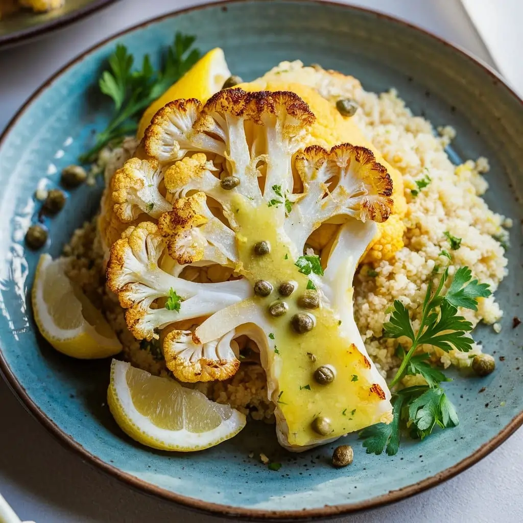 What does Piccata in Italian mean 5 Intriguing Facts 5 Vegetarian cauliflower Piccata with lemon-butter sauce, capers, and parsley garnish.What does Piccata in Italian mean