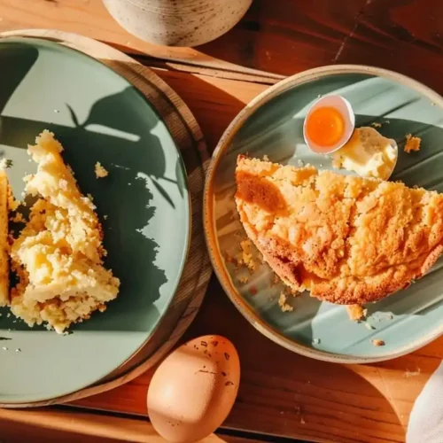 What does adding an extra egg to cornbread do? 5 Benefits 3 Side-by-side comparison showing What does adding an extra egg to cornbread do? does - creating moister, more cohesive texture versus standard cornbread.
