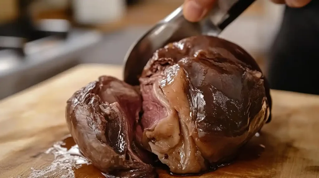 What kind of meat is beef tongue.5 Fascinating Facts 7 Why Does Beef Tongue Have A Thick Skin, And How Is It Removed.A cooked beef tongue being peeled, showing its tender meat beneath the thick skin.