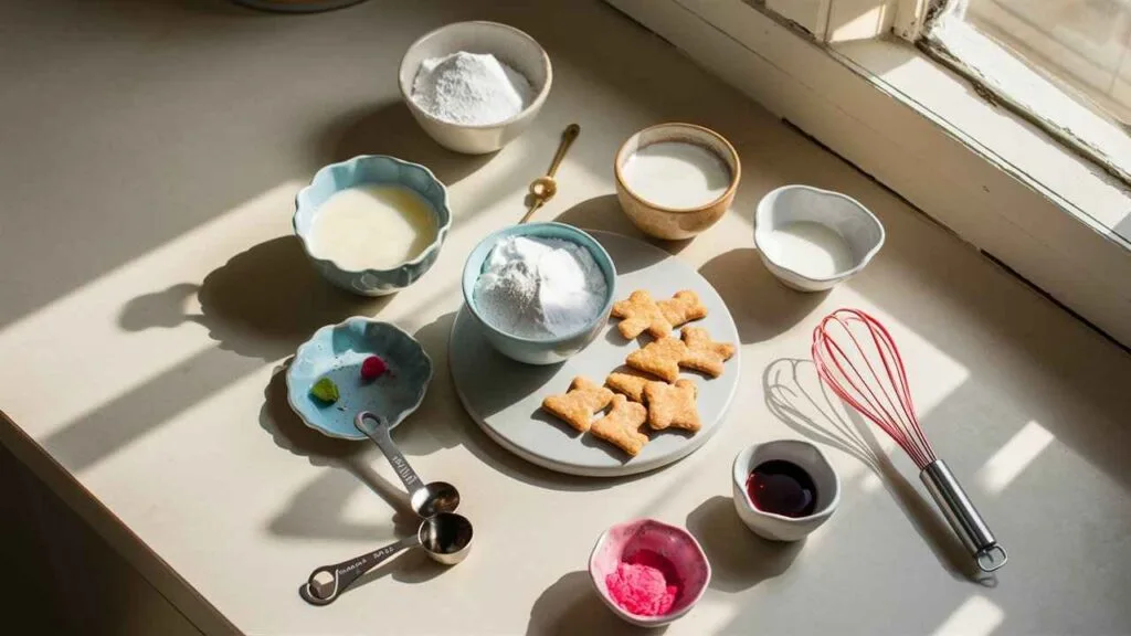 What is the frosting in the frosted animal crackers made of?5 Sweet Secrets 3 The essential ingredients for frosted animal cracker frosting.What is the frosting in the frosted animal crackers made of?