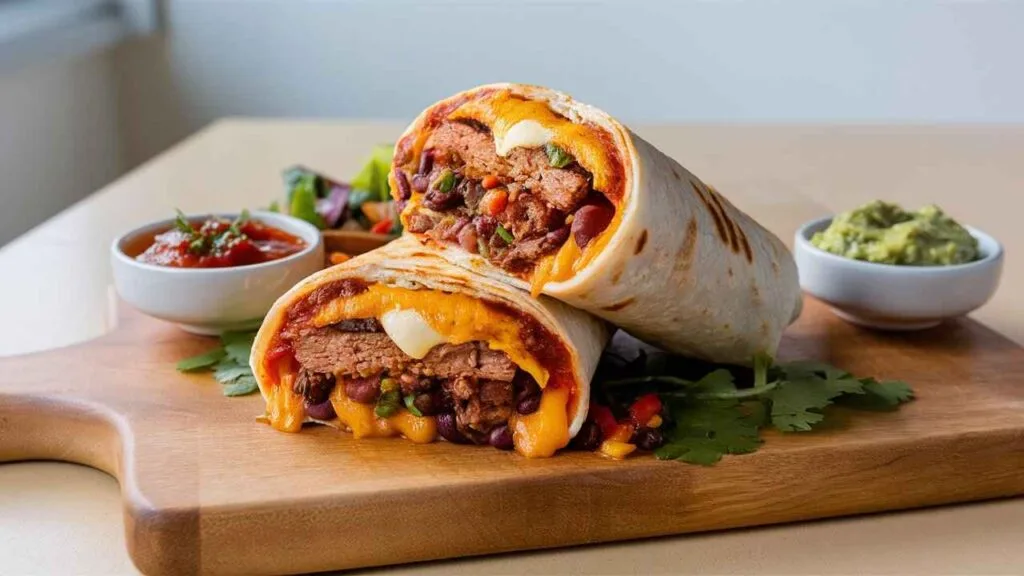 Is the grilled cheese burrito permanent?5 Exciting Facts 5 Is the grilled cheese burrito permanent?.A homemade grilled cheese burrito sliced open, revealing its layers.