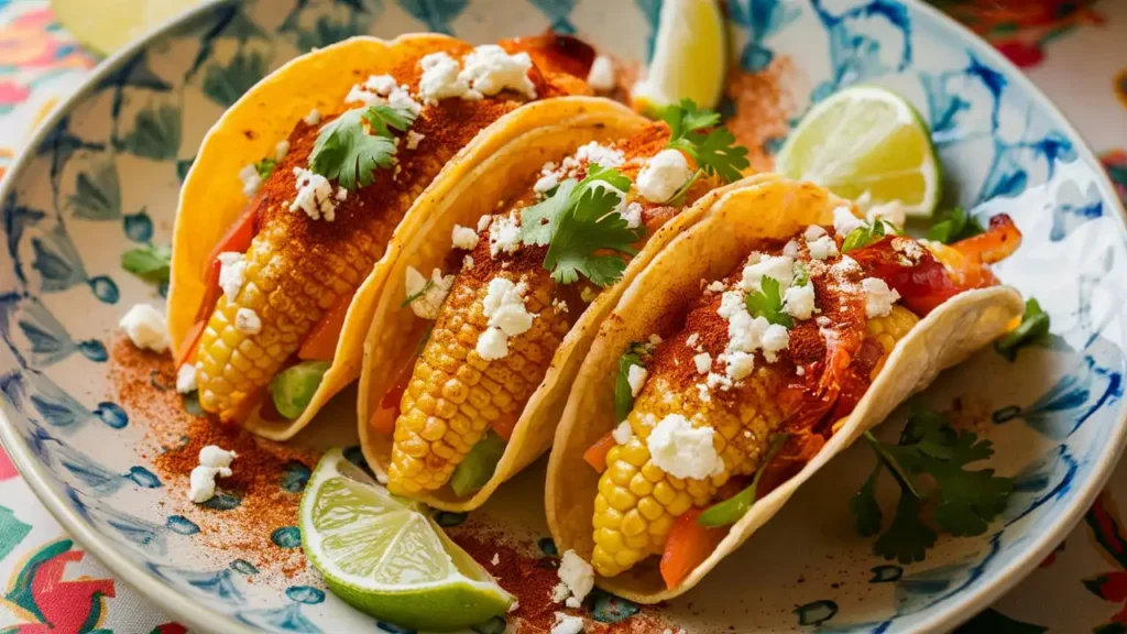 Special What Is The Difference Between Street Corn And Elote? 6 What Is the Difference Between Street Corn and Elote?.A creative fusion dish of elote-inspired tacos with corn topping.