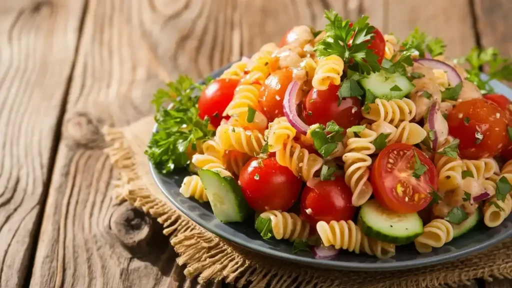 What are the five mistakes to avoid pasta salad? 5 Secrets 4 A vibrant pasta salad with a balance of colorful vegetables, herbs, and dressing.for What are the five mistakes to avoid pasta salad?