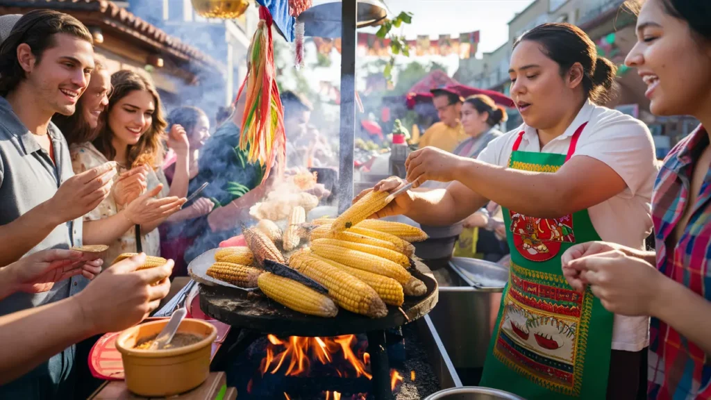 Special What Is The Difference Between Street Corn And Elote? 2 Traditional Mexican street corn vendor serving grilled elote.What Is the Difference Between Street Corn and Elote?