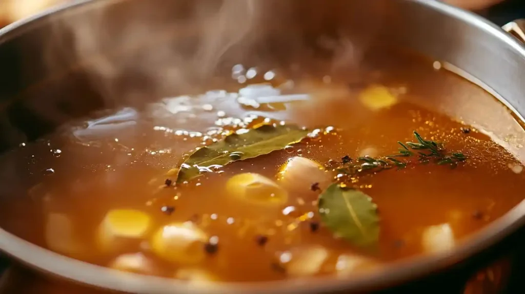 How do you take the bitterness out of escarole soup?5 Secrets 6 Use A Flavorful, Well Seasoned Broth.A steaming pot of homemade broth with bay leaves, garlic, and thyme floating on the surface.