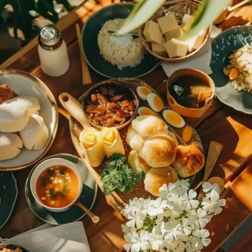 What Are The Most Popular Desserts In Asia? 3 What Are The Most Popular Desserts In Asia? - collection including mochi, mango sticky rice, and egg tarts beautifully arranged