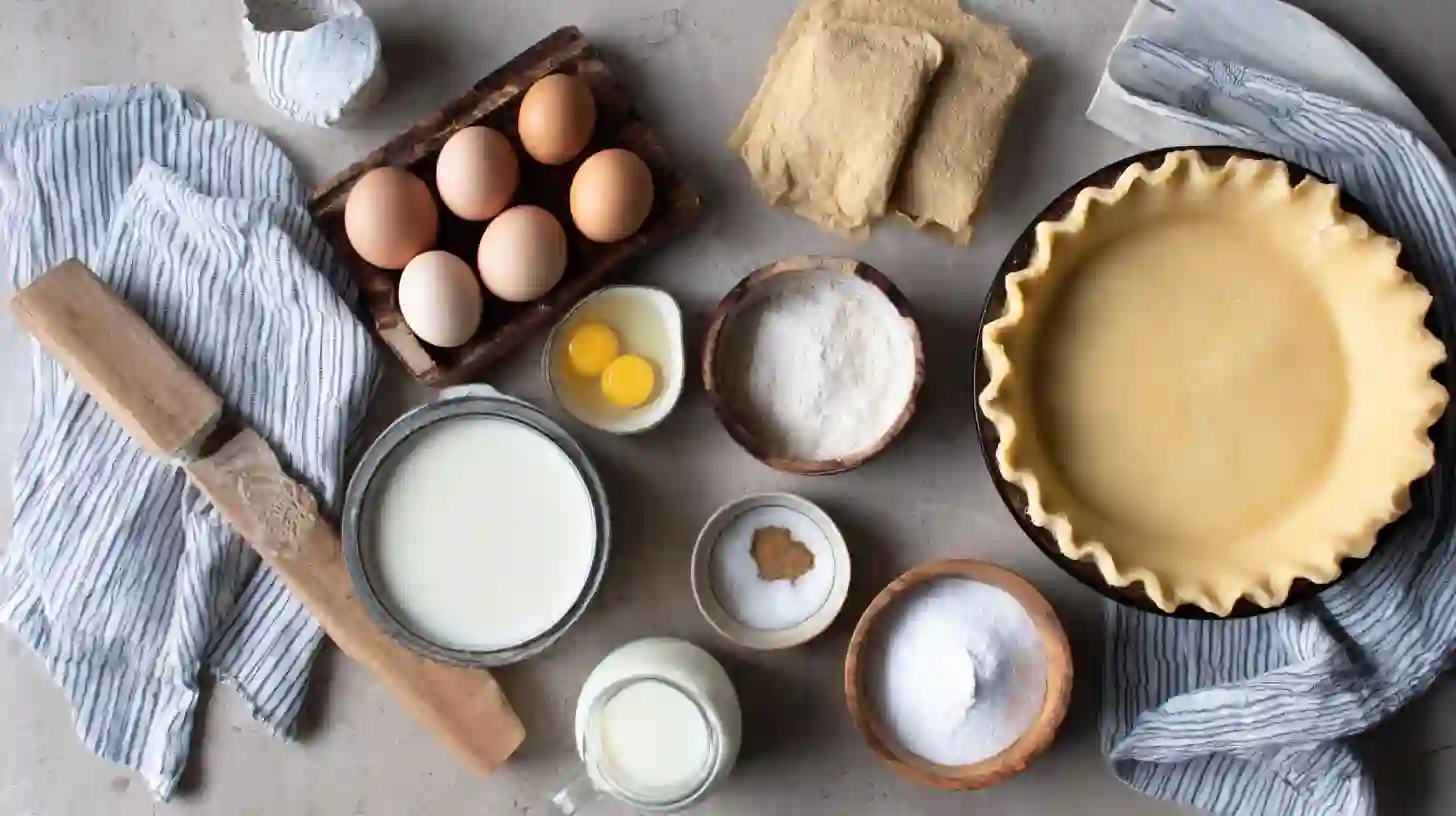 Egg Custard Pie Recip Eingredients Ingredients for Egg Custard Pie Recipe